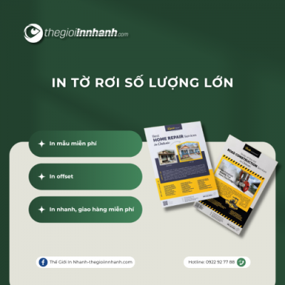 In Tờ Rơi Số Lượng Lớn