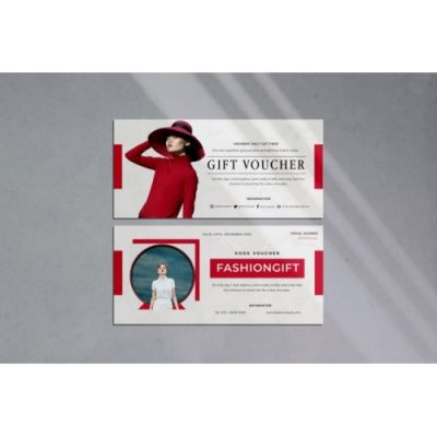 Mẫu Phiếu Quà Tặng - Gift Voucher Ngành Thời Trang - 01