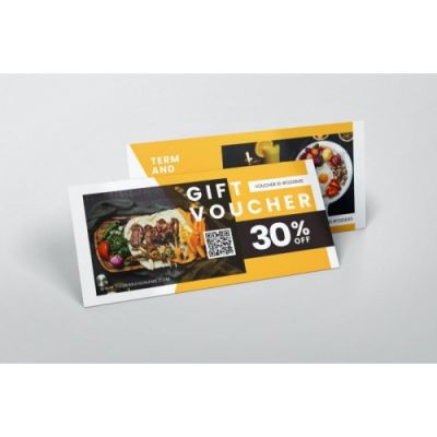 Mẫu Phiếu Quà Tặng - Gift Voucher Ngành Nhà Hàng - 01